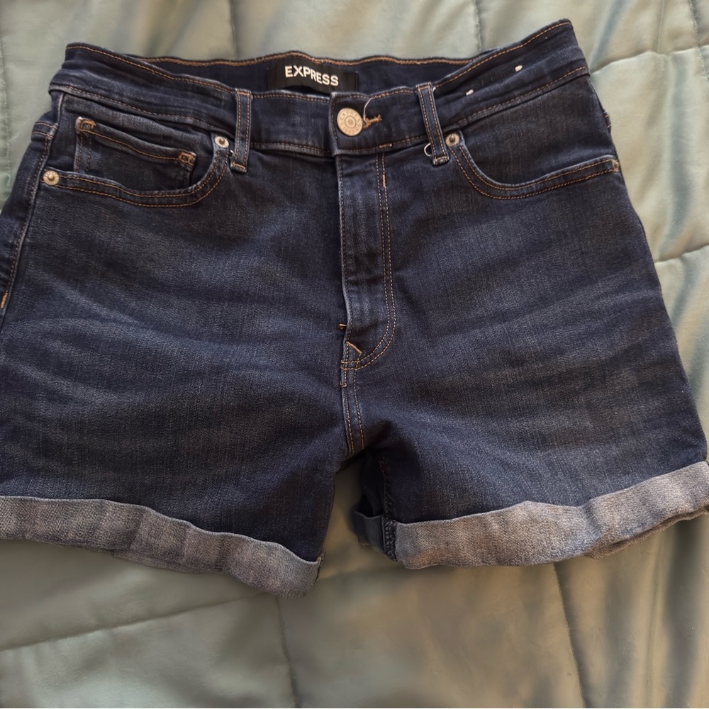 Express Blue Jean Shorts Classic Denim Style